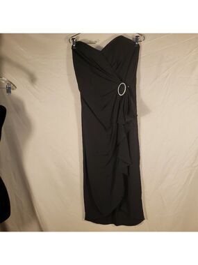 BB Collections Black Strapless Formal Dress - 10
